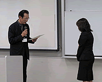 表彰式の様子 表彰式の様子