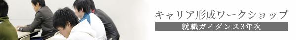 キャリア形成ワークショップ 就職ガイダンス3年次