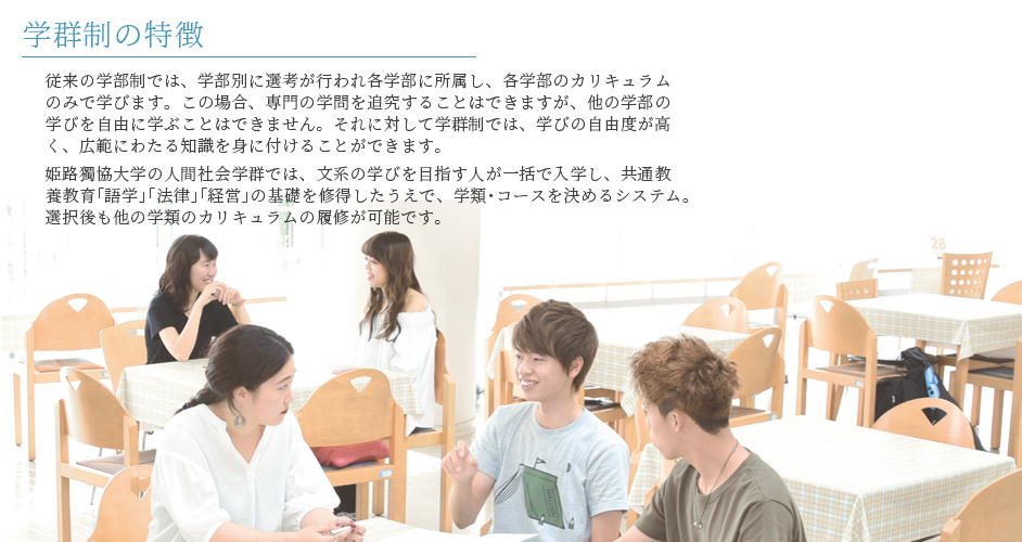 姫路獨協大学 人間社会学群の特徴