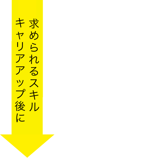 キャリアアップ後に求められるスキル